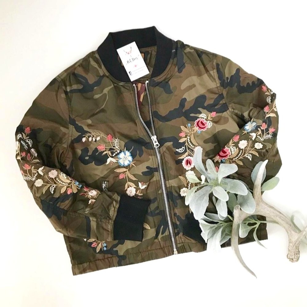 Camo Embroidered Jacket